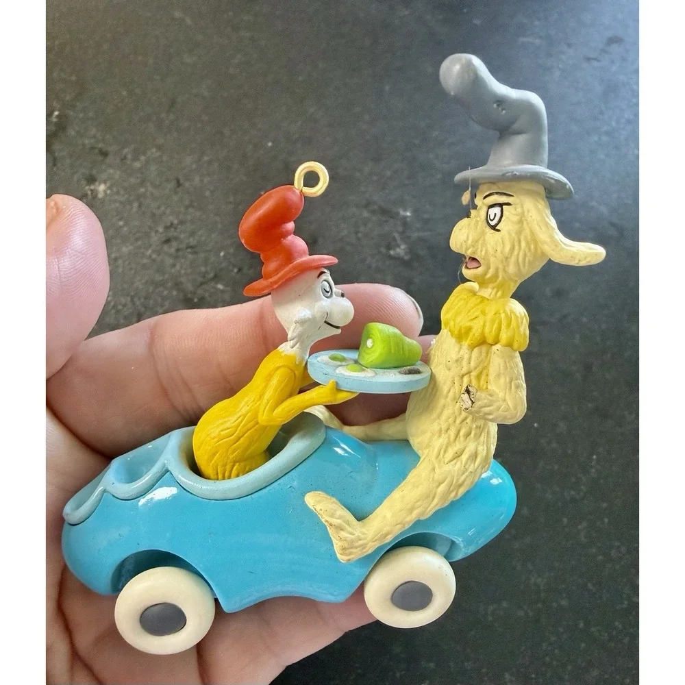 VTG 2002 Dr. Suess Books Series #4 Green Eggs and Ham & 2 Dr. Seuss Ornaments